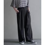 ショッピングイーザッカマニアストアーズ パンツ ハイウエスト タックワイドパンツ レディース