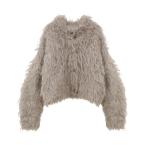 ショッピングショート カーディガン 「CLANE/クラネ」SHAGGY SHORT CARDIGAN/シャギーショートカーディガン/シャギーニット レディース