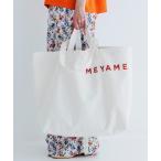 トートバッグ MEYAME/メヤメ　メヤメキャンバスビッグトート　MEYAME CANVAS BIG TOTE レディース