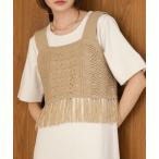 ワンピース 「S・Mサイズ展開あり」フリンジビスチェ＋ワンピースセット