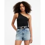 タンクトップ ノースリーブ ECHO SLIM FIT ASYMMETRIC TOP | ECHO スリム フィット アシンメトリック トップ レディ