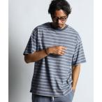 tシャツ 「INDIGO LABEL」 FERREYARNS BORDER TEE:リサイクルコットン ボーダーTシャツ メンズ