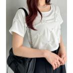 tシャツ サテンリボンTEE　127405 レディース