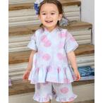 浴衣 フリル甚平セットアップ キッズ 子供 女の子