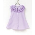 ワンピース フリルカラーシャツワンピ(80-100cm) キッズ 子供服 女の子