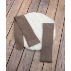 靴下 「float」厚手 リブ ニーハイソックス レディース