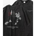 tシャツ Tシャツ レディース 「Disney/ディズニー」フィガロ レトロイラスト BIGプリントデザイン  ヴィンテージ加工 ビッグシルエット半袖
