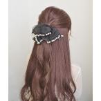 シュシュ パール付きオーガンジーシュシュ