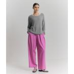 ニット セーター リネン混ボートネックサマーニット レディース