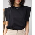 tシャツ パネルスリーブカットトッ�