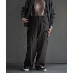カーゴパンツ 「らくちんに、大人に、ワークテイストを取り入れる。」 サスペンダー付き カーゴパンツ ドラマ着用アイテム レディース メンズ