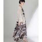 ワンピース アートロング柄キャミワンピース