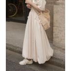 スカート ポケットギャザーバルーンスカート