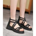 サンダル 厚底サンダル ストラップサンダル美脚夏靴 レディース