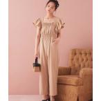 オールインワン フリルギャザーオールインワン レディース