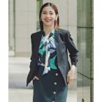 ジャケット ノーカラージャケット タックカフスジャケット レディース