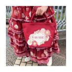 トートバッグ ひな菊コサージュプリントバッグ レディース