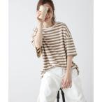 tシャツ ワッフルルーズTシャツ レディース