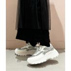 スニーカー ふわふわクッショングリッタースニーカー レディース