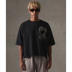 tシャツ 「GRANCY」Damage HeartEmbroidery Halfsleeve Tee / ダメージ ハートエンブロイダリー ハーフス