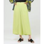 ショッピングサンヨー パンツ 「夏にぴったり」「接触冷感」「ウォッシャブル」クレープサテンラップパンツ レディース