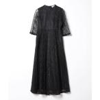 「Lace Ladies」 7分袖ワンピース M ブラック レディース