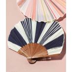 LES TOILES DU SOLEIL×IEDIT 暑い日でも気分があがるマルチカラー扇子 レディース