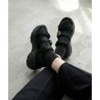 サンダル LOVEHUNTER 軽量厚底 3本ベルト ゴールドバックルスポーツサンダル レディース