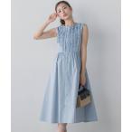 ワンピース フロントフリルノースリワンピ「手洗い可能」 レディース