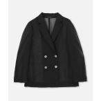 ジャケット テーラードジャケット シアーオーガンジージャケット レディース