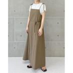 ワンピース 「低身長サイズ有」リネンライク2WAYキャミワンピース