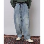 ショッピングバルーン ジーンズ デニム デニムパンツ R4242 10ozデニムのバルーンバナナパンツ レディース