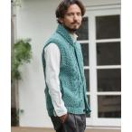 ショッピングショール ベスト ジレ mcg3487-「HIMALAYAN CLIMBERS HAND-KNIT」CAMBIO限定別注-手編みショールベスト メンズ