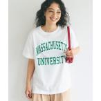 tシャツ カレッジプリントTシャツ レディース