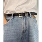 ベルト 「OKUOKU　0909」ベルト シルバーバックル シンプル ベルト ユニセックス oku-belt-695441226502-6 Nn
