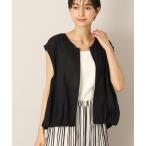 ブルゾン アウター 「洗える」フレンチスリーブジップアップブルゾン レディース