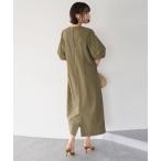 ワンピース FINE MOVE ランタンスリーブワンピース