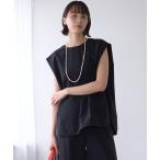 ブラウス シャツ 「接触冷感/UVケア/撥水」FINE MOVE コクーンブラウス レディース