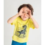 tシャツ 「プチプラ」恐竜プリント半袖Tシャツ キッズ 子供服 男の子