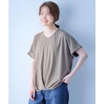 tシャツ 「洗濯機可」カシュクールTシャツ レディース