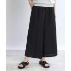 パンツ 「体型カバー／マシンウォッシュ可／ウエスト総ゴム」フルレングスイージーワイドパンツ レディース