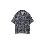 シャツ ALFREDO アートプリント半袖シャツ メンズ