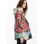 ショッピングプリント コート チェスターコート POSTERLACROIX アートプリント オーバーコート レディース