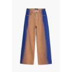 パンツ 「Desigual×Maitrepierre」バイカラーワイドパンツ レディース