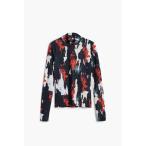 tシャツ 「Desigual×Maitrepierre」ペイントブラッシュストロークトップス レディース