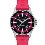 腕時計 HAMILTON 「ハミルトン」 腕時計 Khaki Navy （カーキ ネイビー） Scuba オート 自動巻き 40MM ブラック×ピンク