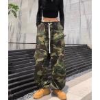 カーゴパンツ 「 MEMECLE / メメクル 」カモフラージュ柄 ミリタリー　カーゴパンツ レディース メンズ