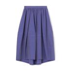 スカート コットンシルクシャンブレー バレルスイングスカート