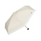 ショッピング折りたたみ日傘 折りたたみ傘 遮光ハート刺繍ボーダー ミニ 日傘 折りたたみ Wpc. レディース