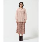 スカート フリルタイトスカート